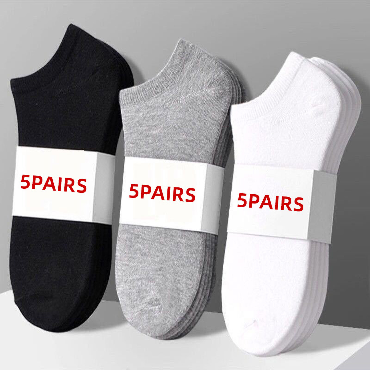 Ankle Sock Low Cut - 5 paia di calzini da barca