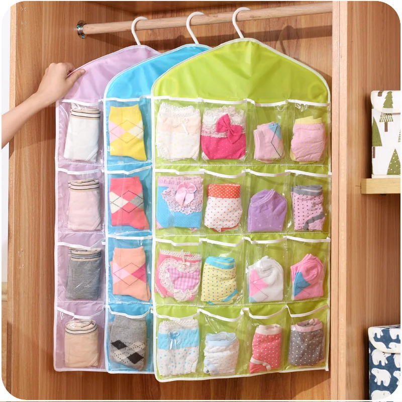 Sock Organizer Tray - Hot 16 tasche guardaroba tasche trasparenti