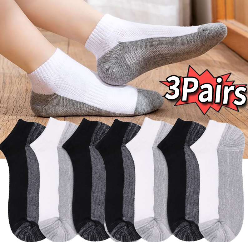 Ankle Sock Low Cut - Calzini Estivi Sottili da Uomo, Traspiranti,