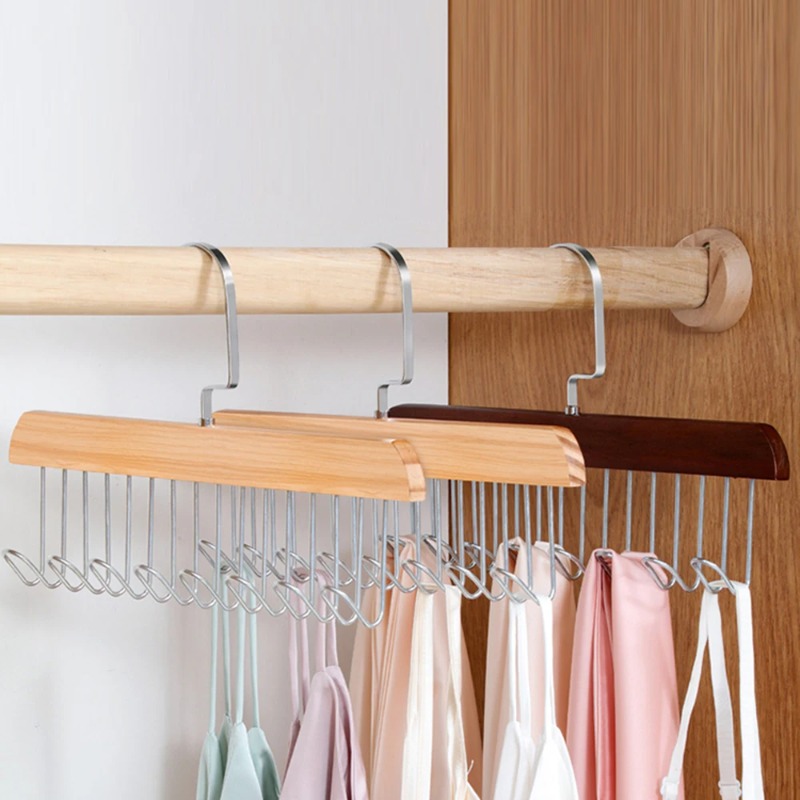 Sock Organizer Tray - Gancio a otto ganci in legno