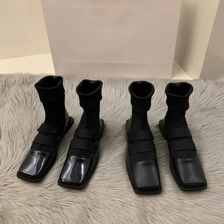 No Show Sock Women - Calzini lavorati a maglia quadrati in