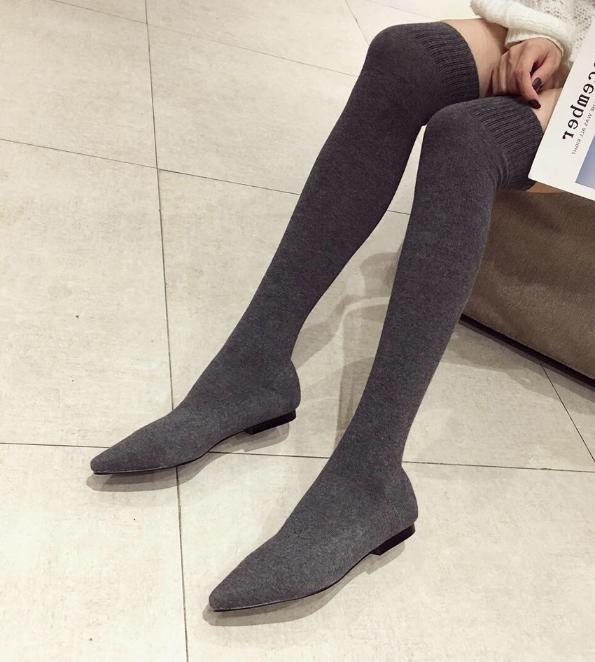Boot Sock Slouchy - AIYKAZYSDL 2024 Autunno Gattino Tacco basso