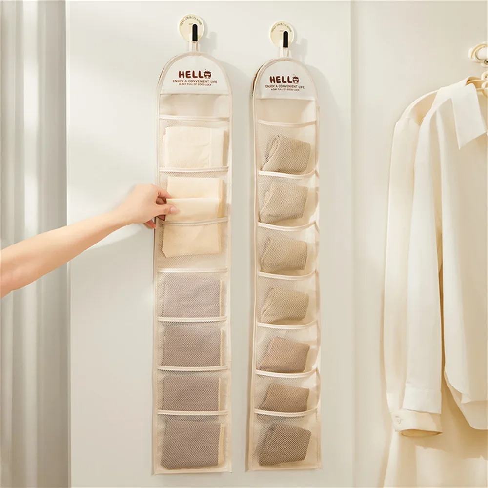 Sock Organizer Tray - Borsa portaoggetti multistrato da appendere per