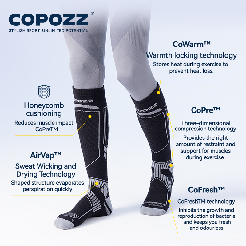 COPOZZ Nuovi calzini da sci in - Thermal Sock Winter recensione e prezzo